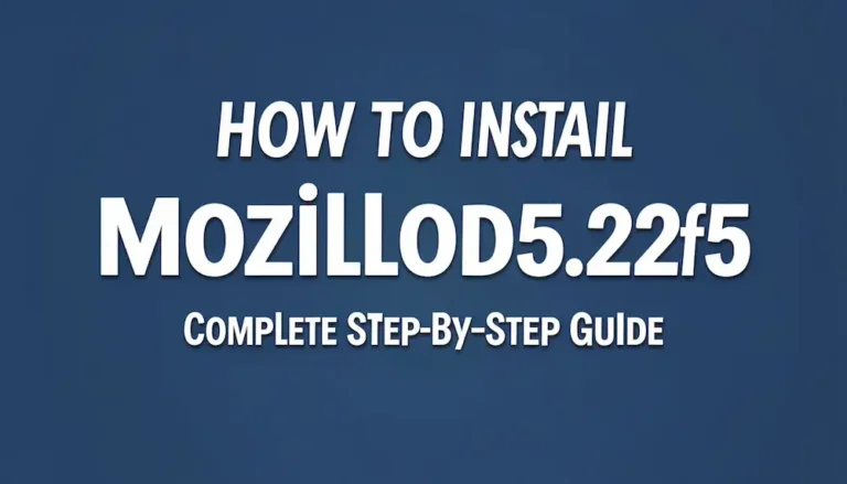 how to install mozillod5.2f5